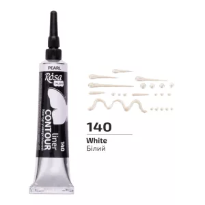 Rósa Talent Contour Liner Acrylic 20ml - Classic - 140 Pearl White