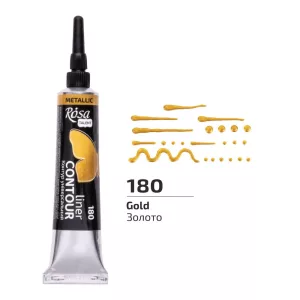 Rósa Talent Contour Liner Acrylic 20ml - Classic - 180 Metallic Gold