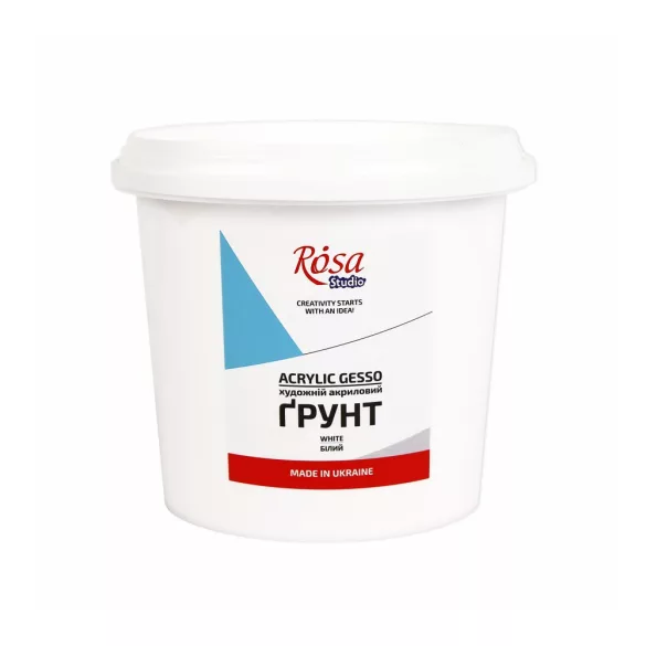 Gesso - Acrylic Gesso, 1000 ml (1200g), ROSA Studio