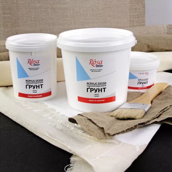 Gesso - Acrylic Gesso, 1000 ml (1200g), ROSA Studio