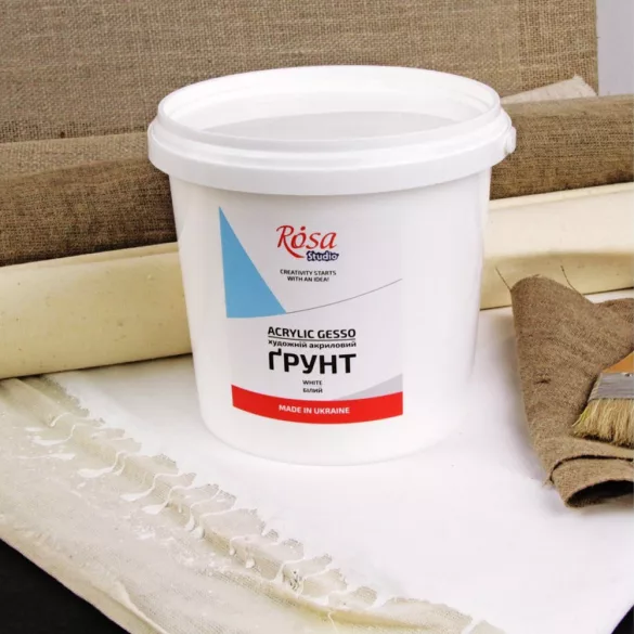 Gesso - Acrylic Gesso, 1000 ml (1200g), ROSA Studio