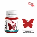 Akrilfesték - Rósa Talent Matt 20 ml - Sötétvörös