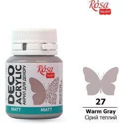 Akrilfesték - Rósa Talent Matt 20 ml - Melegszürke 27