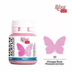   Akrilfesték - Rósa Talent Matt 20 ml - Vintage rózsaszín 53