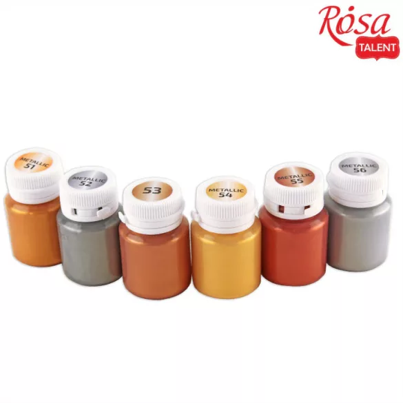 Metálszínű akrilfesték - Rósa Talent 20 ml tégelyes - Antikarany