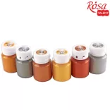 Metálszínű akrilfesték - Rósa Talent 20 ml tégelyes - Ezüst