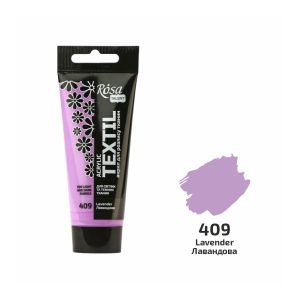 Akrilfesték textilhez, Lavender , 60ml, ROSA Talent (409)