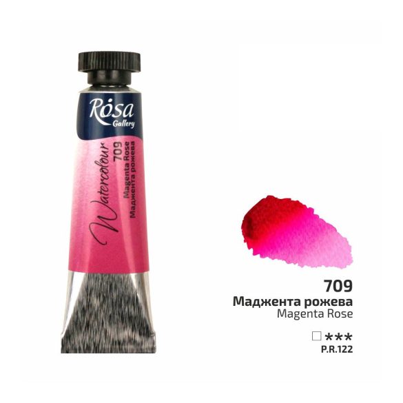 Rósa Gallery akvarell festék - tubus 10 ml - Magenta Rózsaszín 709