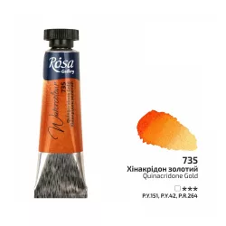   Rósa Gallery akvarell festék - tubus 10 ml - Kinakridon arany 735
