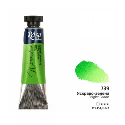   Rósa Gallery akvarell festék - tubus 10 ml - Fényes zöld 739