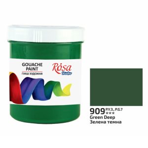 Gouache festék színenként, tégelyes - ROSA Studio Gouache paint 100ml - Deep Green / Sötétzöld