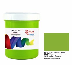   Gouache festék színenként, tégelyes - ROSA Studio Gouache paint 100ml - Yellowish Green / Sárgászöld