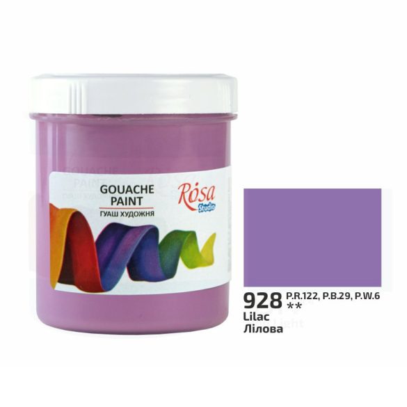 Gouache festék színenként, tégelyes - ROSA Studio Gouache paint 100ml - Lilac / Lila