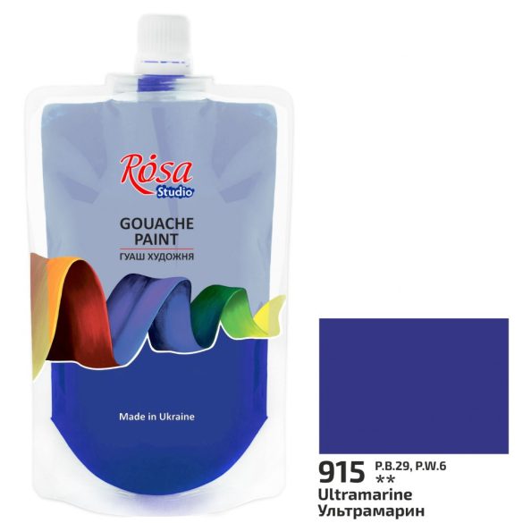 Gouache paint 200ml ROSA Studio - Ultramarine 915