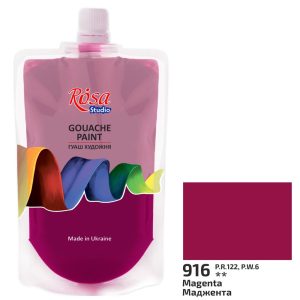 Gouache festék színenként, utántöltő - ROSA Studio Gouache paint 200ml - Magenta 916