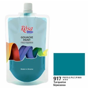 Gouache festék színenként, utántöltő - ROSA Studio Gouache paint 200ml - Turquoise 917