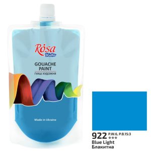 Gouache festék színenként, utántöltő - ROSA Studio Gouache paint 200ml - Blue Light 922