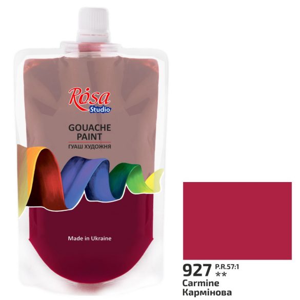 Gouache festék színenként, utántöltő - ROSA Studio Gouache paint 200ml - Carmine 927