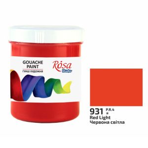 Gouache festék színenként, tégelyes - ROSA Studio Gouache paint 100ml - Red / Vörös