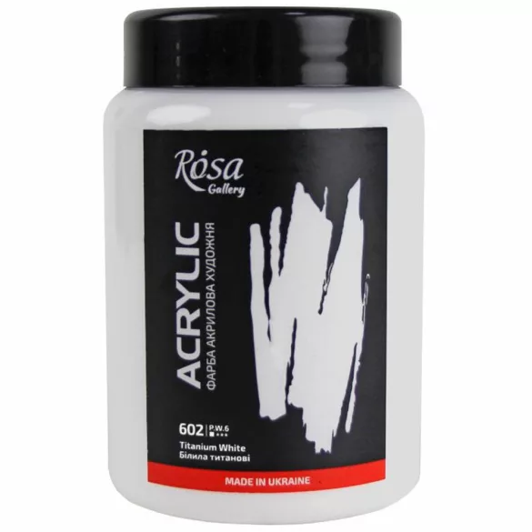 Rósa Gallery Művész Akrilfesték, tégelyes, 400 ml - Fehér és további színek