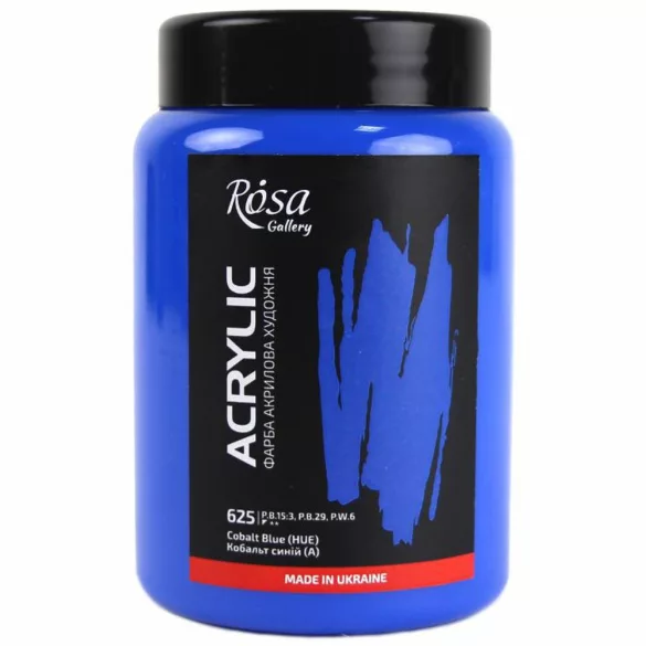 Művész Akrilfesték, tégelyes - Rósa Gallery Acrylic Paint 400 ml - 625 Cobalt Blue