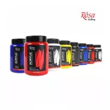 Művész Akrilfesték, tégelyes - Rósa Gallery Acrylic Paint 400 ml - 638 Lamp Black