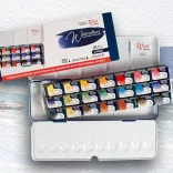 Akvarellfesték készlet, szilkés - Rosa Gallery Classic - 21 x 2,5 ml - fémdobozos