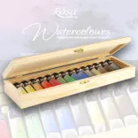 Akvarellfesték készlet, tubusos - Rosa Gallery "Classic" Watercolour Tube Set - Classic fadobozban - 14 x 10 ml-es