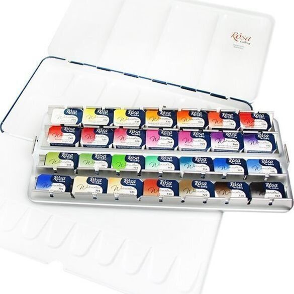 Rósa Gallery Watercolours "Botanical"  Set in Tin box - 35x2,5ml