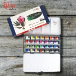 Akvarellfesték készlet - Rósa Gallery Botanical - 28 x 2,5 ml - fémdobozos