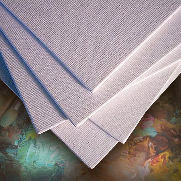 CLAIREFONTAINE CANVAS BOARD; WHITE 20x20cm