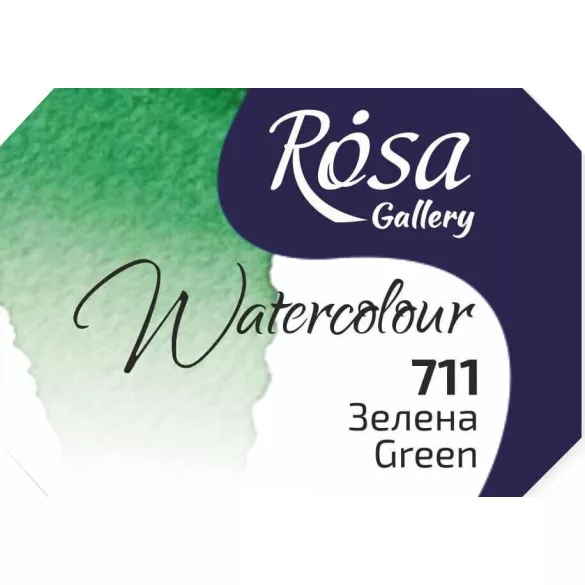 Akvarellfesték, szilke 2,5ml - Rósa Gallery Watercolour 2,5ml - 711 Green