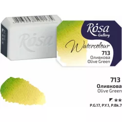   Akvarellfesték, szilke 2,5ml - Rósa Gallery Watercolour 2,5ml - 713 Olive
