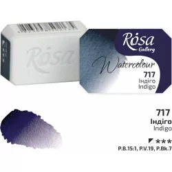   Akvarellfesték, szilke 2,5ml - Rósa Gallery Watercolour 2,5ml - 717 Indigo