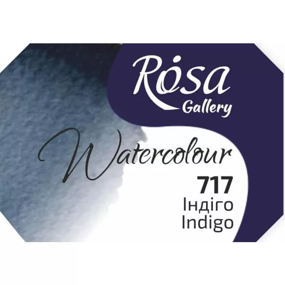 Akvarellfesték, szilke 2,5ml - Rósa Gallery Watercolour 2,5ml - 717 Indigo