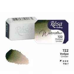   Akvarellfesték, szilke 2,5ml - Rósa Gallery Watercolour 2,5ml - 722 Umber