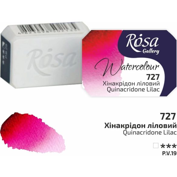 Akvarellfesték, szilke 2,5ml - Rósa Gallery Watercolour 2,5ml - 727 Quinacridone Violet