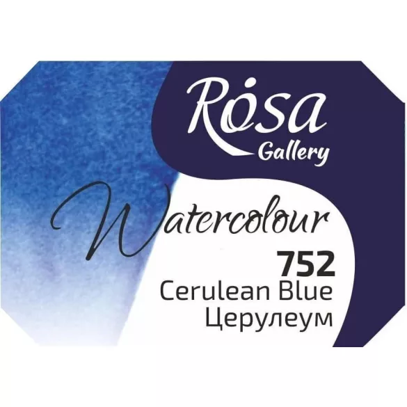 Akvarellfesték, szilke 2,5ml - Rósa Gallery Watercolour 2,5ml - 752 Cerulean Blue