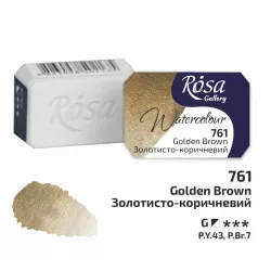   Akvarellfesték, szilke 2,5ml - Rósa Gallery Watercolour 2,5ml - 761 Golden Brown