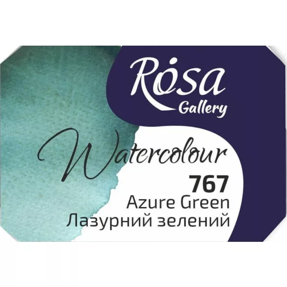 Akvarellfesték, szilke 2,5ml - Rósa Gallery Watercolour 2,5ml - 767 Azure Green
