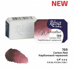   Akvarellfesték, szilke 2,5ml - Rósa Gallery Watercolour 2,5ml - 769 Carbon Red