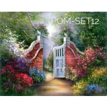 Vásznas kifestőkészlet - Előrajzolt - akril és vászon, 28x36cm POM8-16