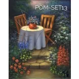 Vásznas kifestőkészlet - Előrajzolt - akril és vászon, 28x36cm POM8-16