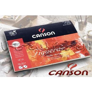 Canson Figueras Oil & Acrylic block for oil and acrylic 24x32cm, 10 sheets, 290g