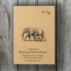   Vázlattömb - SMLT Sketch authenticbook - Natural Brown 80 lap, A5