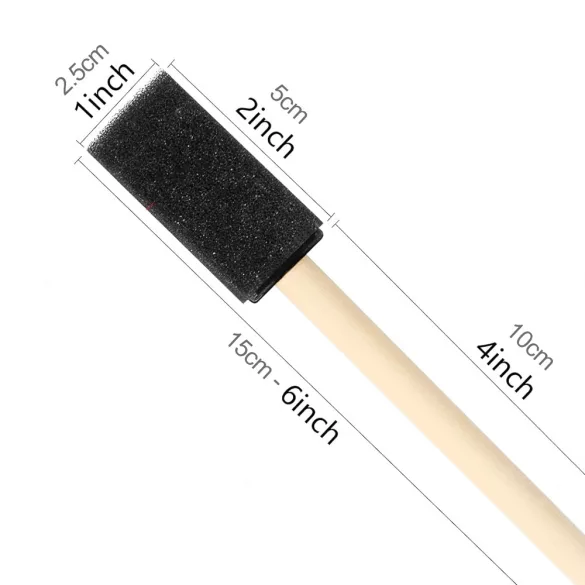 Paingting Foam Sponge Brush Set 12pcs