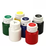 Akrilfesték dekorkészlet, Matt - Rósa Talent Alapszínek - 6 x 20 ml tégelyes - kartondobozban