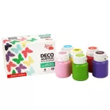 Akrilfesték dekorkészlet, Matt - Rósa Talent Pasztell alapszínek - 6 x 20 ml tégelyes - kartondobozban