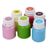 Akrilfesték dekorkészlet, Matt - Rósa Talent Pasztell alapszínek - 6 x 20 ml tégelyes - kartondobozban