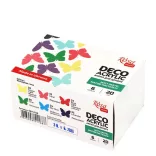 Akrilfesték dekorkészlet, Matt - Rósa Talent Pasztell alapszínek - 6 x 20 ml tégelyes - kartondobozban